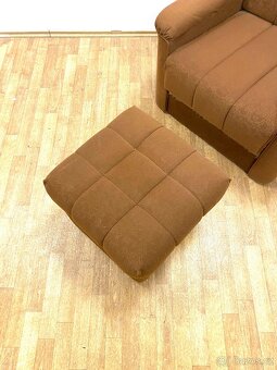 Retro křeslo s podnožkou - 3