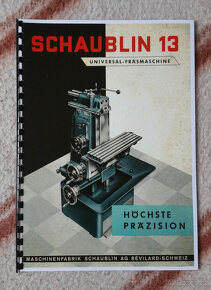 Návody a katalogy SCHAUBLIN - 3