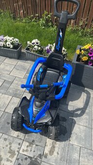 Dětské odrážedlo Baby Mix Mega s vodící tyčí modré - 3