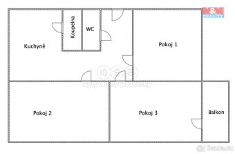 Prodej bytu 3+1, 72 m², Uherské Hradiště, ul. Štěpnická - 3