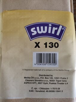 Swirl X 130 sáčky do vysavače ETA Neptun, Sirius - 3