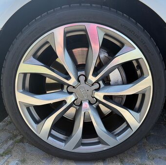 Originální letní alu kola R20 na AUDI A6 4G C7, zánovní pneu - 3