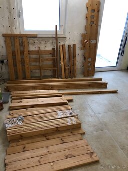 Patrová postel 90 x 200 cm masiv drevo - 3
