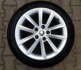 Alu kola originál Škoda Octavia III 5x112 R17 Teron - 3