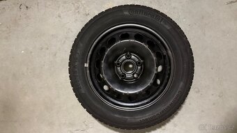 Plechové disky Škoda/VW 6Jx16 ET48 s pneu a poklicemi - 3