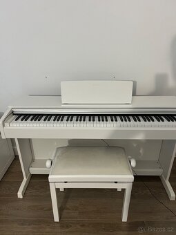 Yamaha YDP-143 elektronické piano white + stolička - 3