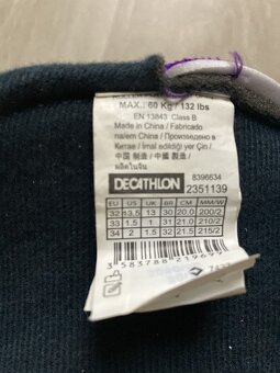 Dětské kolečkové brusle Oxelo (Decathlon), vel.32-34 - 3