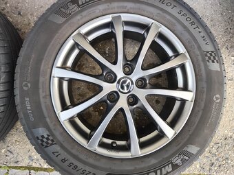 17"letní antracit alu sada 5x114 origo Mazda CX5 CX7 225/65 - 3