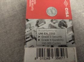 2x Bezpečnostní vložka 30/30 mm - 3