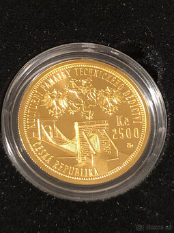 Zlatá mince řetězový most ve Stádlci - BK - 3