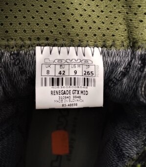 LOWA Renegade GTX MID 310945 vel. UK8/42 - 3