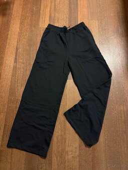 Široké kalhoty teplákovina, L - 3