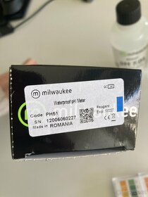 Milwaukee pH51 a kalibrační roztoky - NOVE  - 3