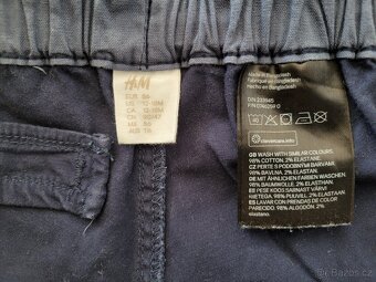 Společenská košile a kalhoty H&M - modrá - velikost 86 - 3