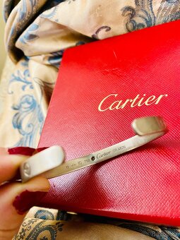 Love bracelet Cartier, vel.19,bílé zlato,diamant, CERTIFIKÁT - 3