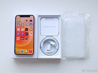 APPLE iPhone 12 mini 64GB White - ZÁRUKA - 100% BATERIE - 3