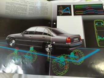 Prodám originální prospekty Opel Omega A - 3