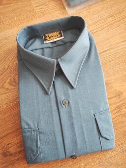 RETRO košile ČSAD s visačkami a odznaky-nález z půdy - 3