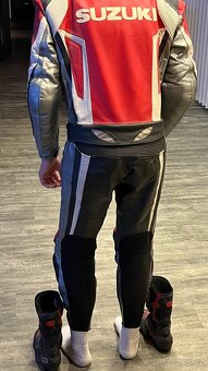 Pánská dvoudílná kožená kombinéza PSI Hubík + boty SIDI - 3