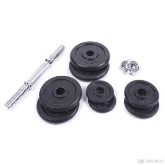 Set jednoručních nakládacích činek 2x15 kg - 3