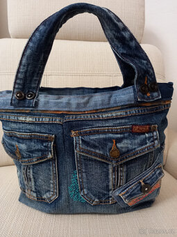 NOVÁ/originální džínová kabelka - 3