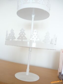 bílý plechový etažer - 3