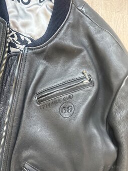 59 kožená bunda, bomber - 3