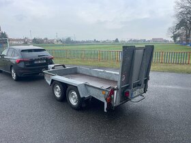 Bržděný přívěs na bagr 2700 kg, IFOR WILLIAMS, listová pera - 3