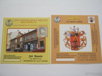 pivní etikety minipivovar Dražíč Písek 10ks - 3