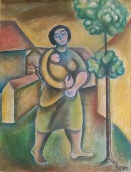 František Hora - Matka a dítě - Obraz - 3