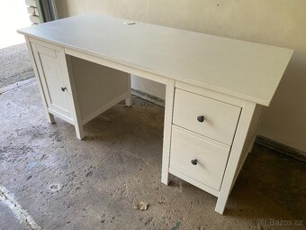 IKEA Hemnes psací stůl - bíl. mořidlo - 3