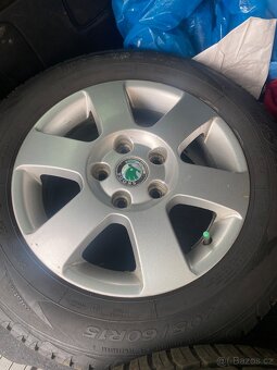 Alu kola 15” 5x112 Škoda a letní pneu 205/60/R15 - 3