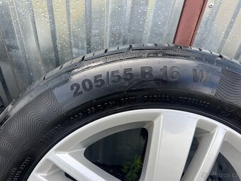 Originální letní alu VW 205/55R16, Continental 6mm - 3