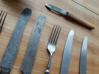 Konvolut nádobí - retro příbory secese, ČSR, England, SSSR - 3