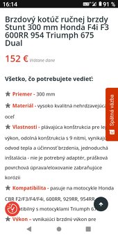 brzdovy kotouč 300mm STUNT - 3