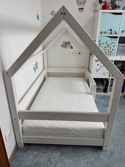 Domečková postel Benlemi TERY 90x160 + matrace METROPOLIS - 3