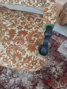 Starozitna sofa sedacka s křeslem - 3