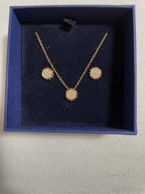 SET Swarovski náušnic & náhrdelník bolt micro rose gold - 3