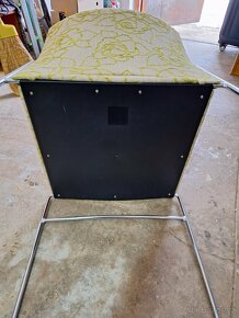 Kovová polstrovaná židle - křesílko - 3