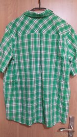 Zelená pánská kostkovaná košile sportovní funkční outdoor XL - 3