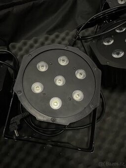LED PAR reflektory 7x12W RGBW + taška – Světla pro DJ, konce - 3