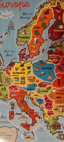 Dřevěné magnetické puzzle - Evropa (zn.Vilac) - 3