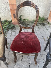 Starožitné židle, 3 různé - 3