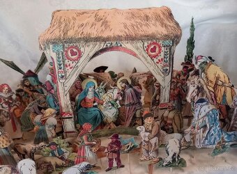Betlém papírový staročeský, 47 postav - 3