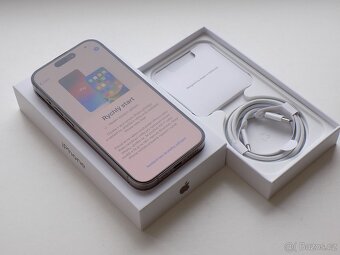 APPLE iPhone 15 Pro 128GB Přírodní titan - ZÁRUKA - TOP STAV - 3