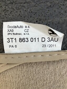 Škoda Superb - autokoberečky 4 dílná sada - 3