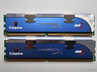 PRODÁM SADU 2x 1GB RAM KINGSTON HYPERX DDR2 800MHz CL4 (2GB) - 3