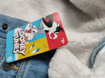 Nová džínová bunda , velikost 86, Looney tunes - 3
