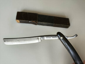 Břitva s původním pouzdrem - velmi stará (FR. VODEHNAL) - 3