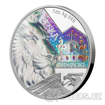 Numismatika a filatelie Stříbrná uncová investiční mince Čes - 3